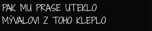 pak mu prase uteklo